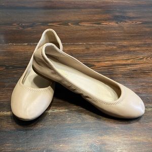 Nude ballet flats